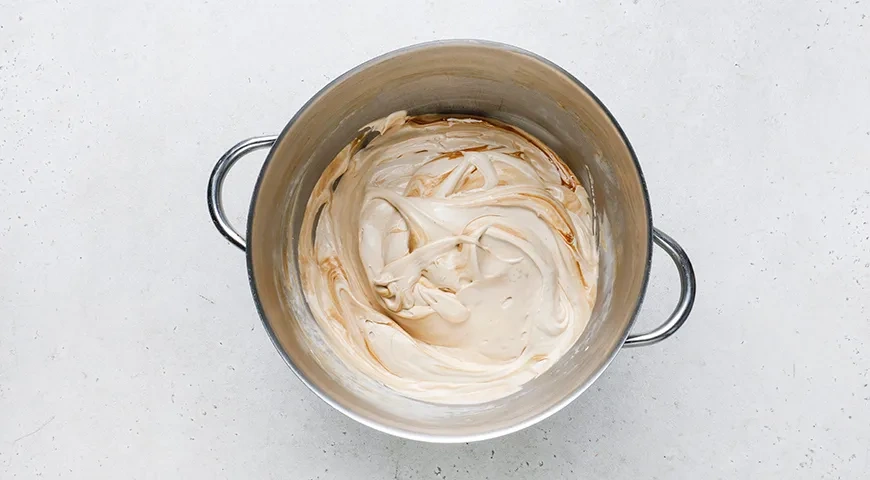 Блинный торт «Тирамису»: шаг 7