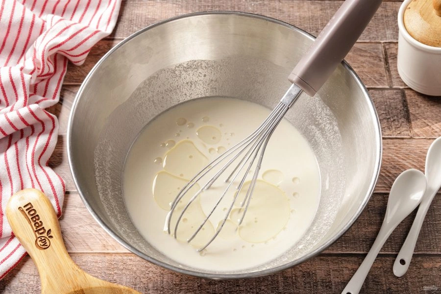 Шаг 7: Блины на минеральной воде