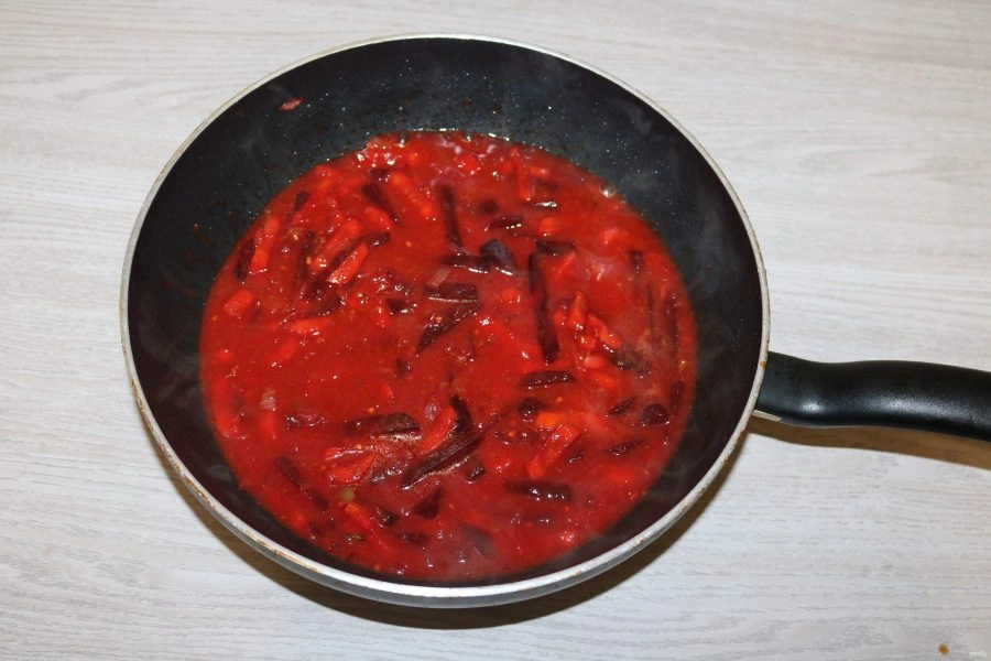 Шаг 7: Борща с морской капустой