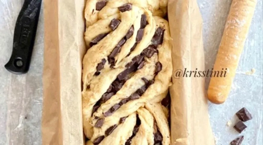 Бриошь с шоколадом: шаг 7