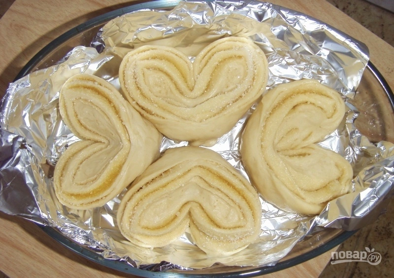 Шаг 7: Булочки сердечки с сахаром