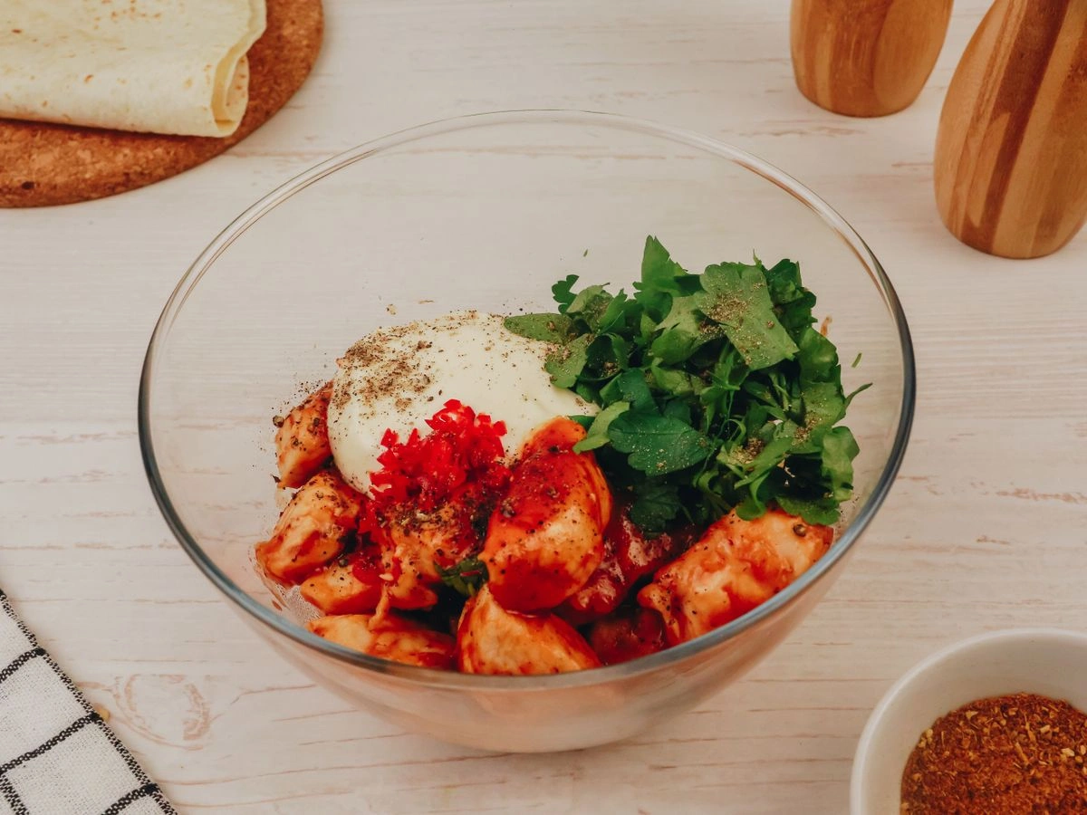 Шаг 7: Буррито с куриным филе