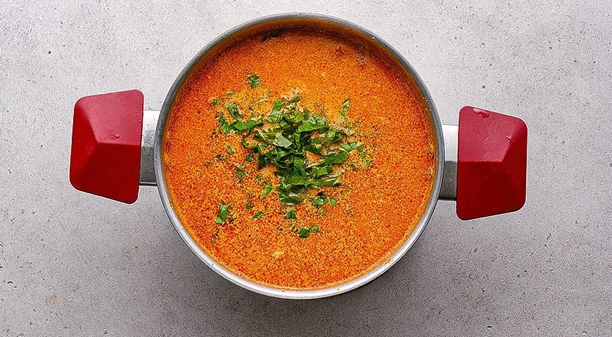 Чаудер с креветками и чоризо: шаг 7