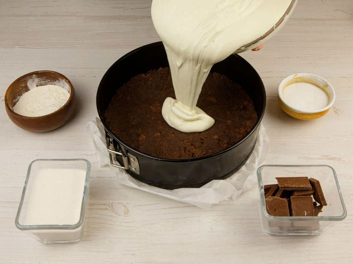 Шаг 7: Чизкейк без выпечки с маскарпоне