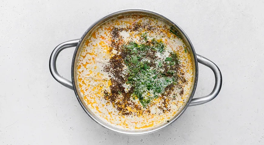 Домашние щи с капустой, мясом и молоком: шаг 7