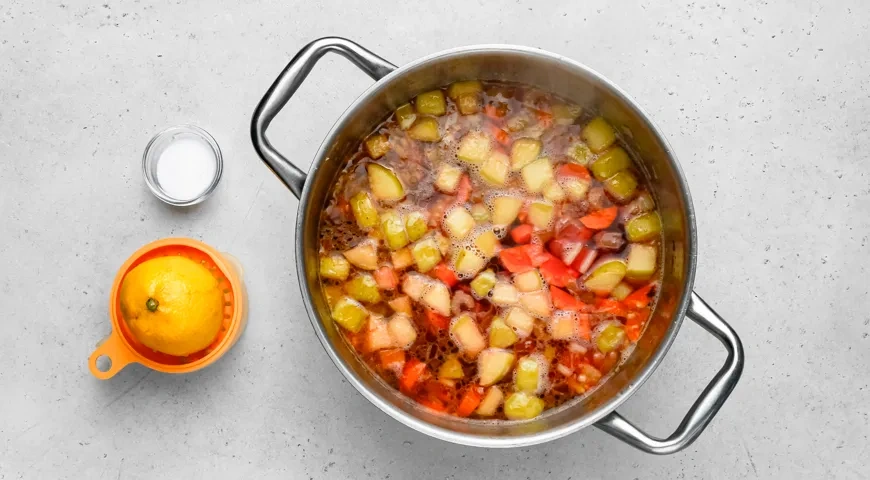 Еврейский молочный борщ: шаг 7