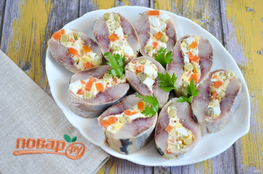Шаг 7: Фаршированная сельдь