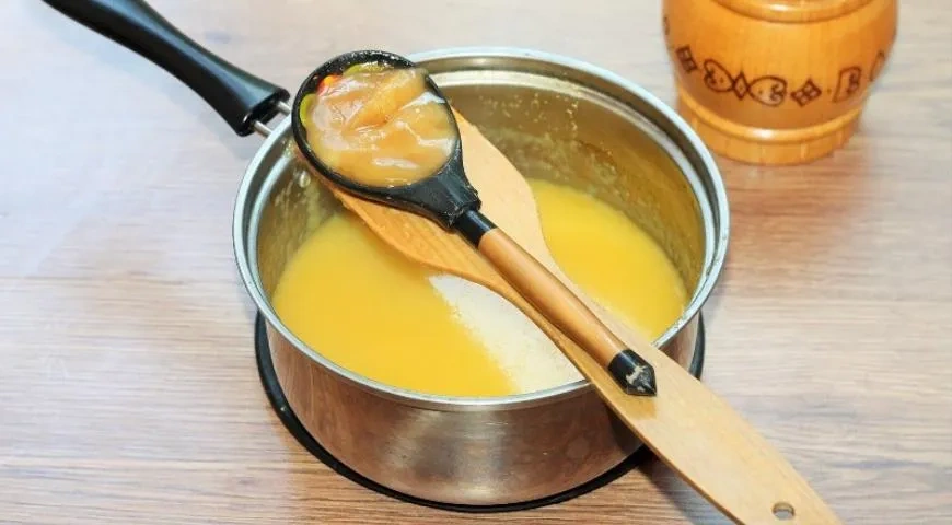 Фруктово - медовый мусс: шаг 7