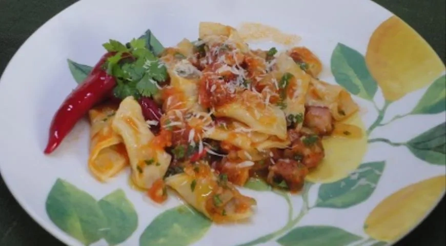 Гарганелли аррабиата: шаг 7