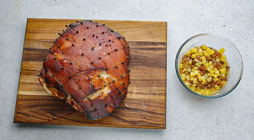 Глазированный окорок с ананасовой сальсой: шаг 7