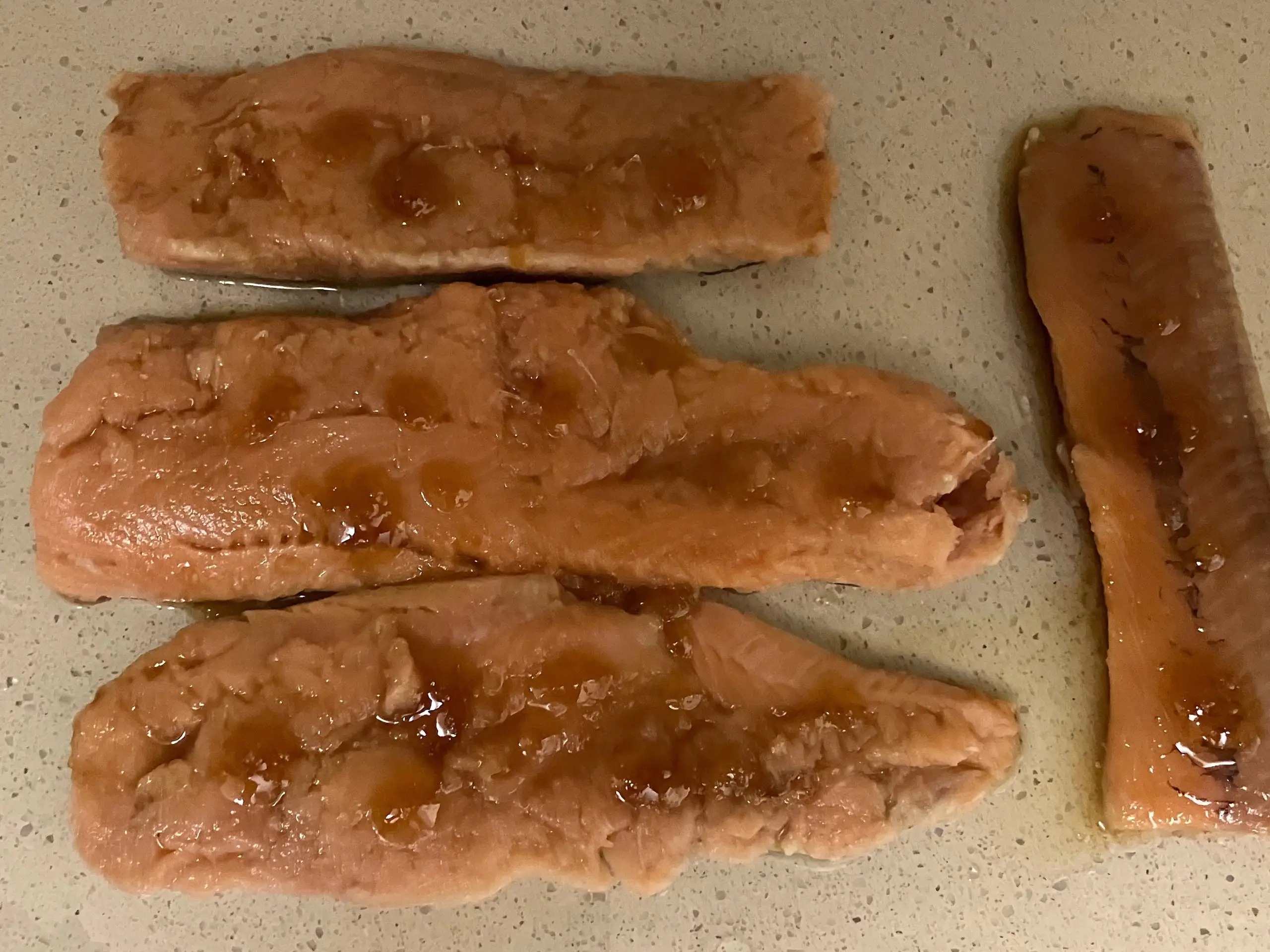 Шаг 7: Горбуша с медовым соусом