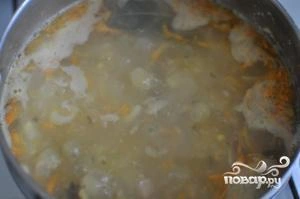 Шаг 7: Гороховый суп с копченой курицей