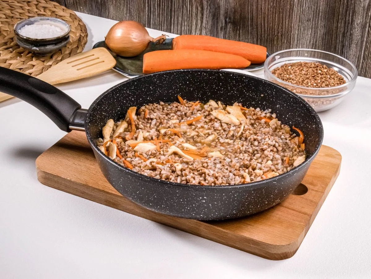 Шаг 7: Гречка по-купечески с куриным филе