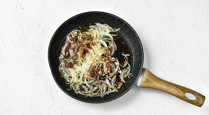 Хе из куриных желудков по-корейски: шаг 7