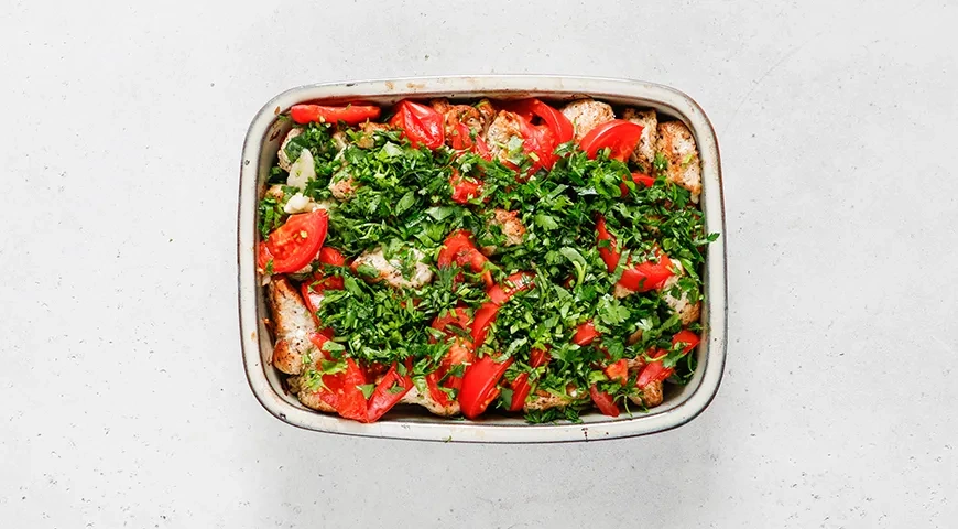 Индейка с баклажанами в духовке: шаг 7