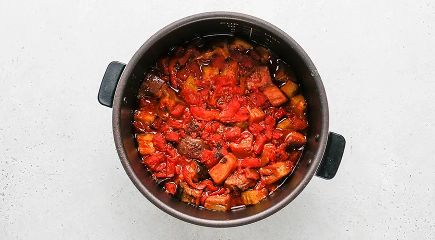 Кабачки и баклажаны в мультиварке: шаг 7