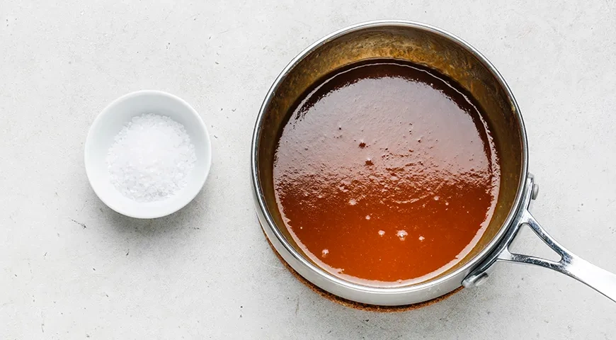 Карамельный чизкейк с арахисом: шаг 7