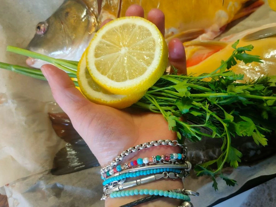 Шаг 7: Карп, запеченный в духовке