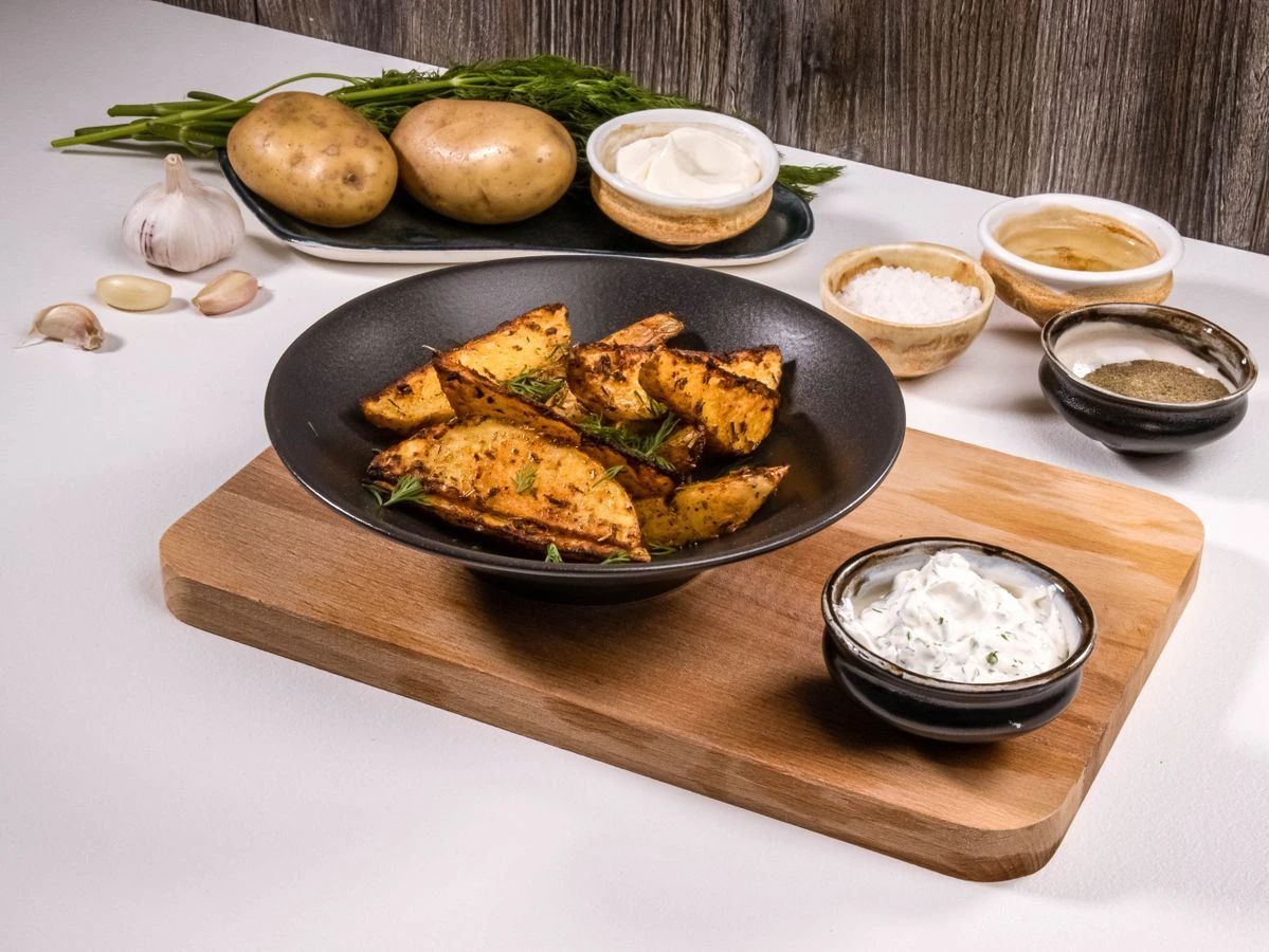 Шаг 7: Картофель по-деревенски в духовке