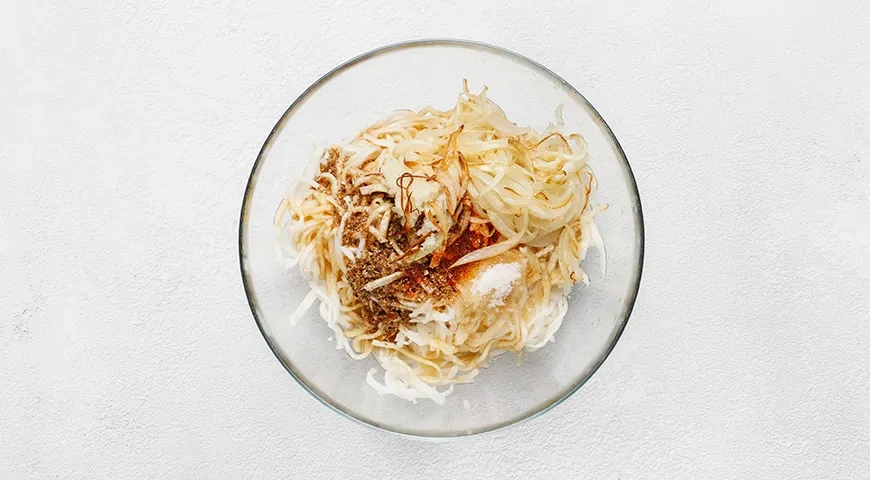 Корейский острый салат из редьки дайкон: шаг 7