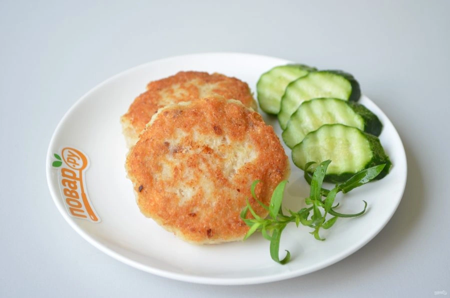 Шаг 7: Котлеты из филе минтая не жен к и