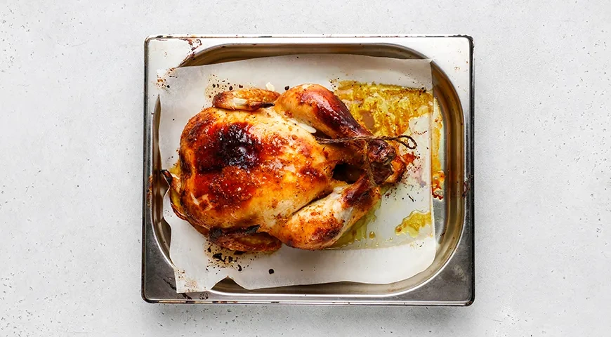 Курица в духовке целиком с хрустящей корочкой: шаг 7