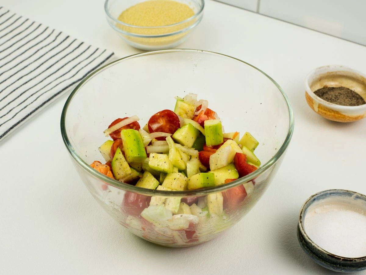 Шаг 7: Кускус с овощами