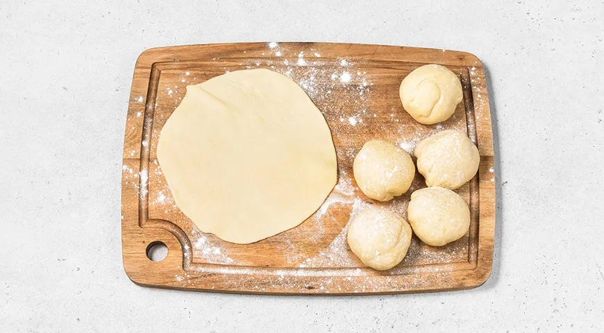 Кутабы с творогом и зеленью: шаг 7