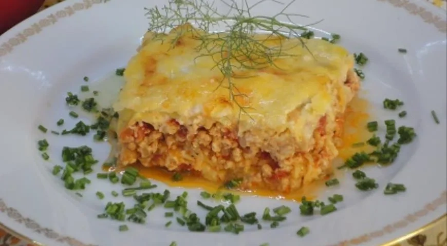 Лазанья с капустными листьями: шаг 7