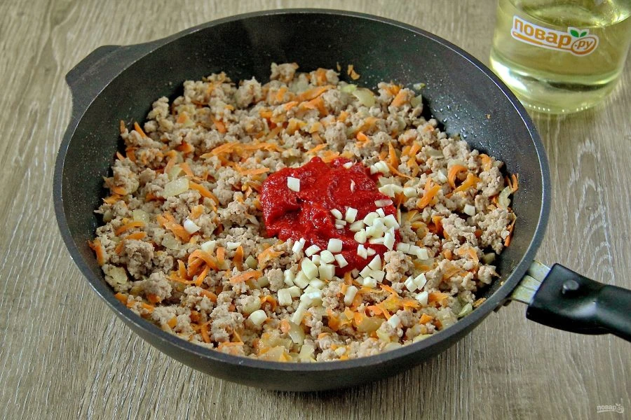 Шаг 7: Макароны пофлотски с томатной пастой