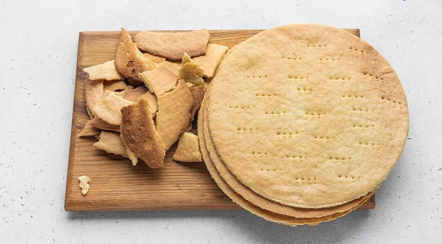 Медовик с бананом: шаг 7