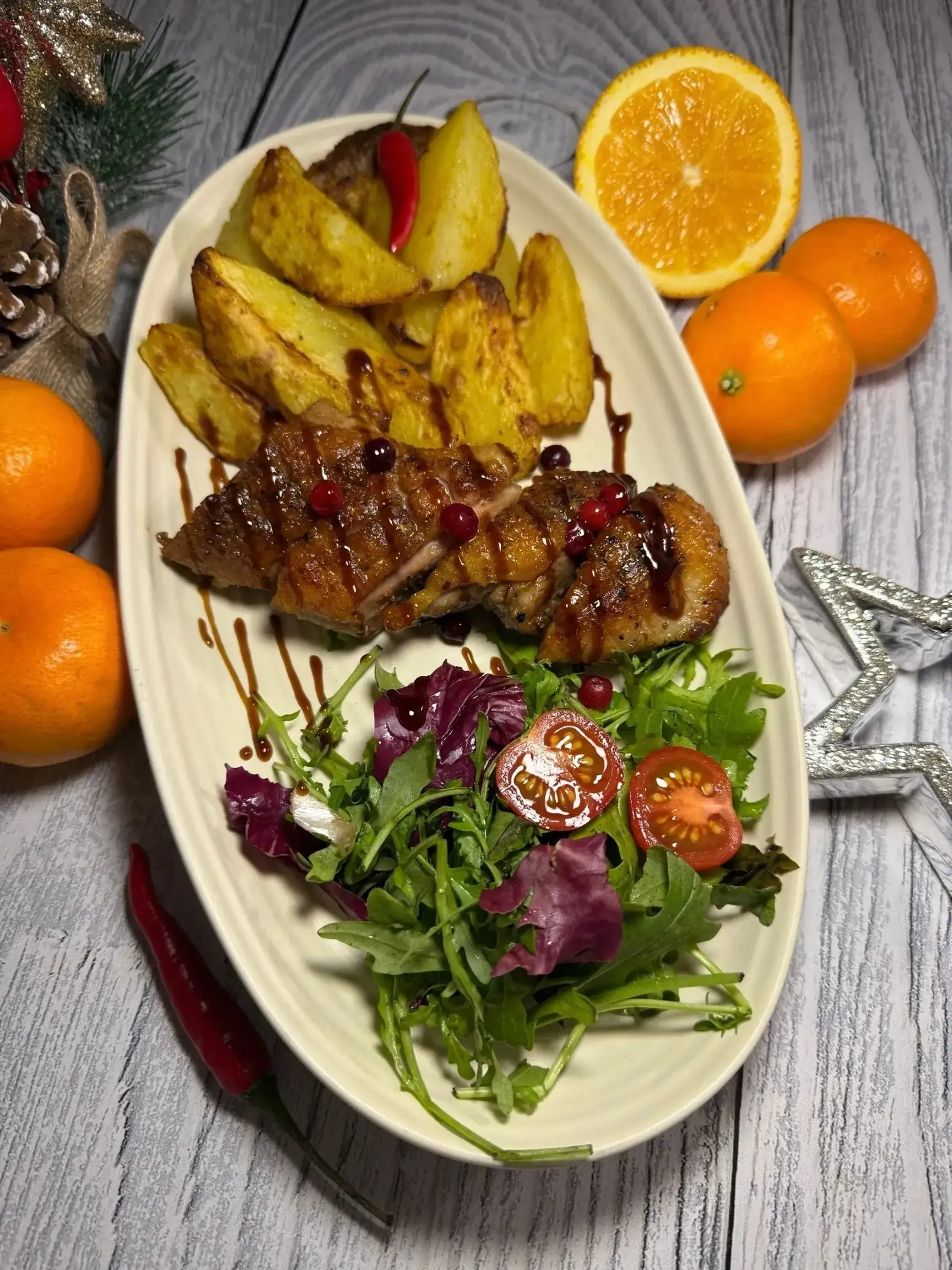 Новогодняя «Рубиновая утка»: шаг 7