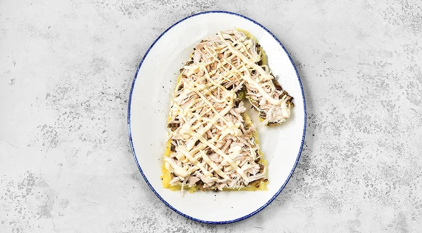 Новогодний салат «Лошадь»: шаг 7