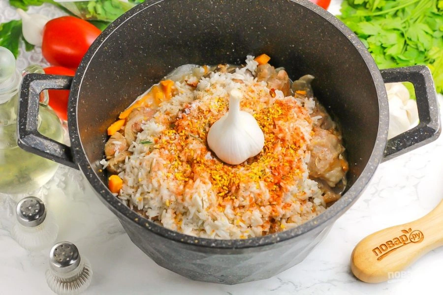 Шаг 7: Обычный плов