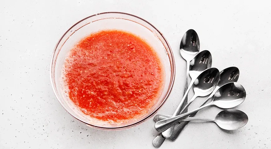 Острый Горлодер из помидоров с чесноком на зиму: шаг 7