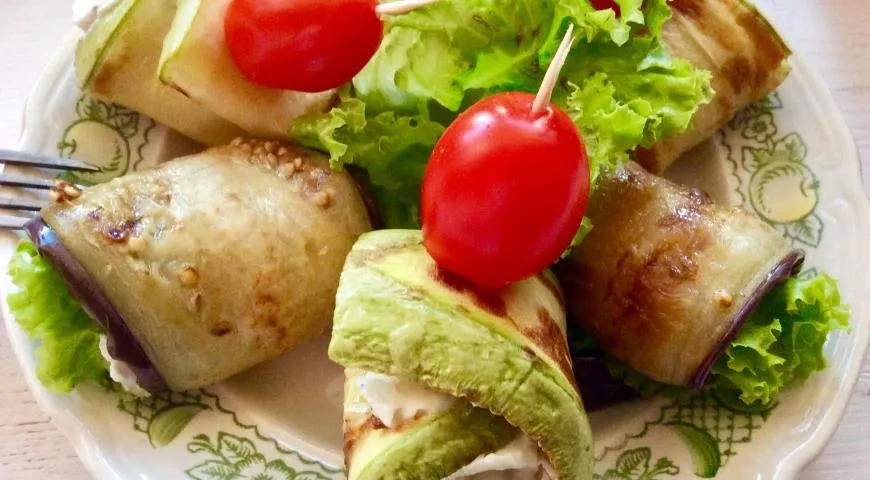 Овощные рулетики: шаг 7