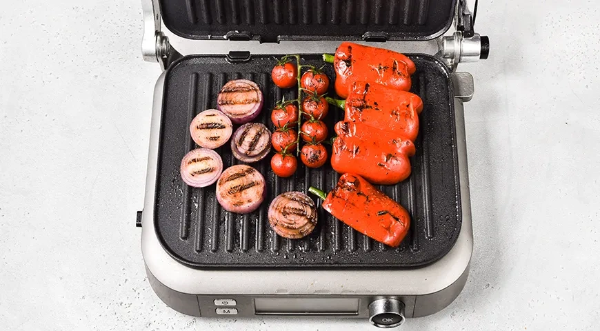 Овощи на электрогриле: шаг 7