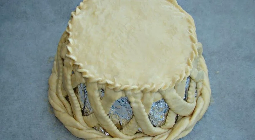 Пасхальная съедобная корзина: шаг 7