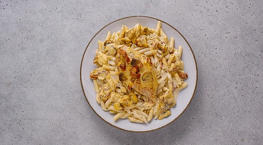 Паста с курицей в тыквенном соусе: шаг 7