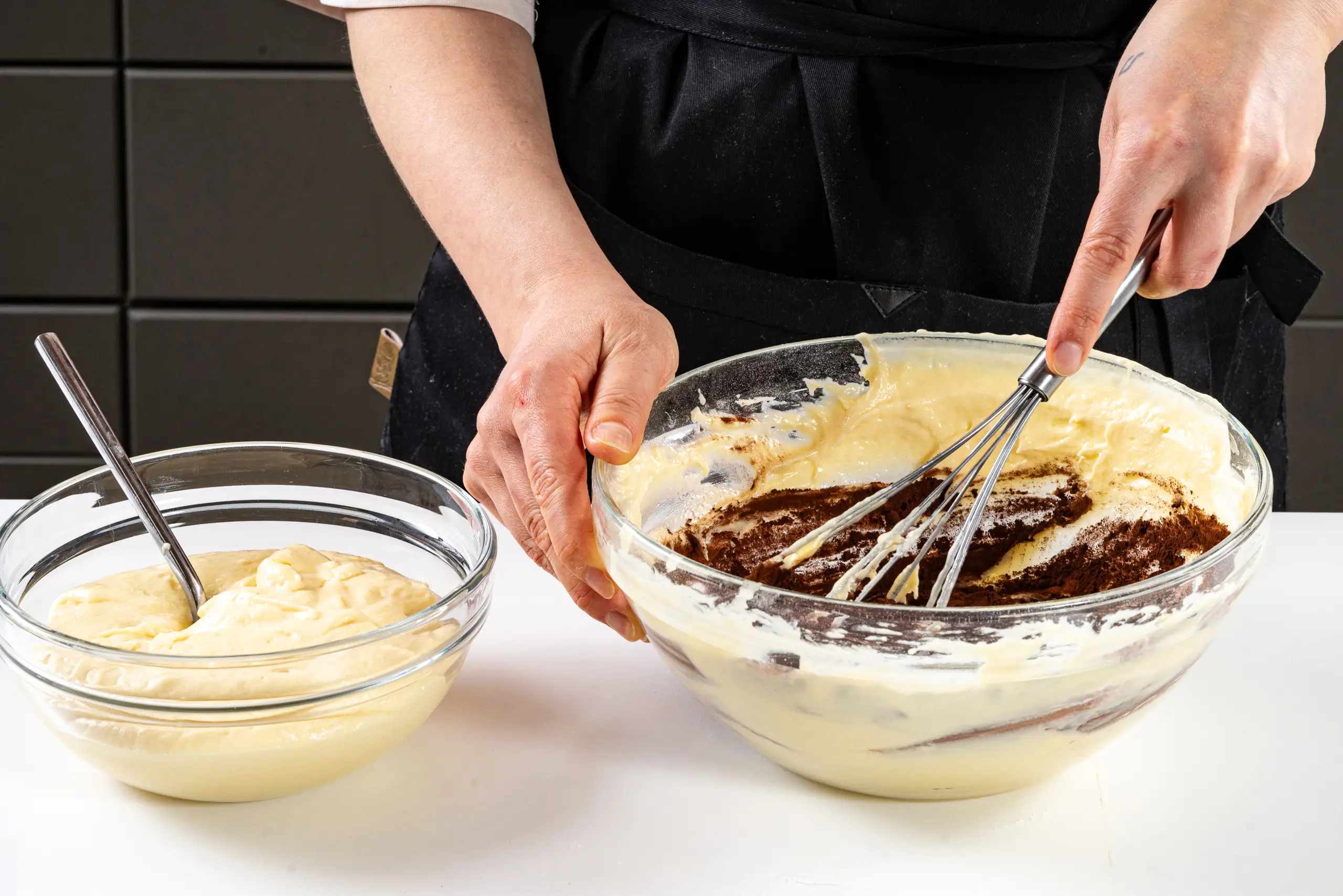 Шаг 7: Пирог «Зебра» на сметане