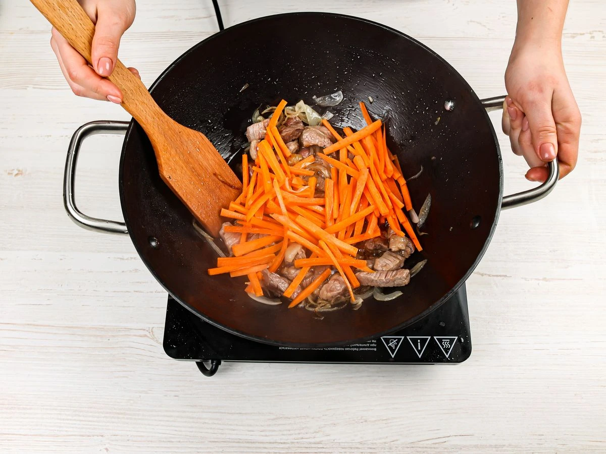 Шаг 7: Плов с говядиной