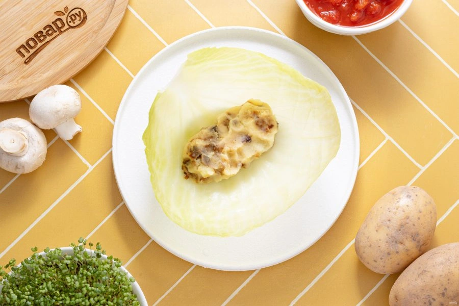 Шаг 7: Постных голубцов с картошкой