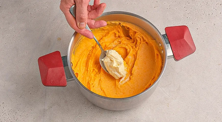 Пюре из батата и картофеля с печеным чесноком: шаг 7