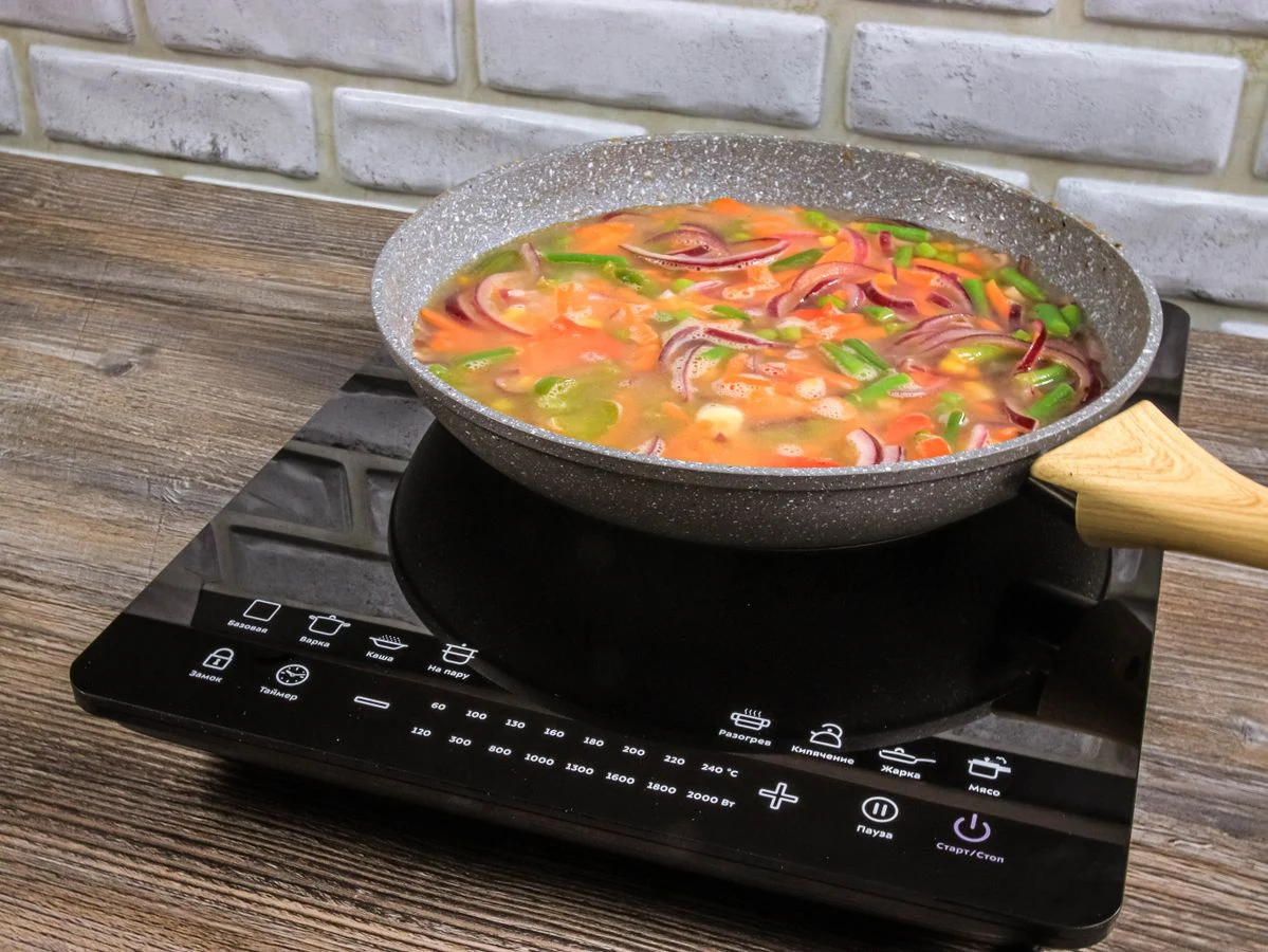 Шаг 7: Ризотто с креветками и овощами