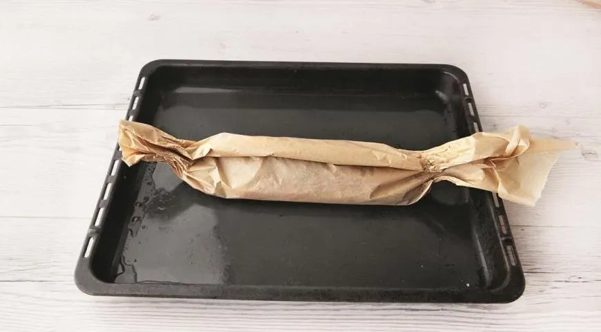 Рыба в конверте с овощами: шаг 7