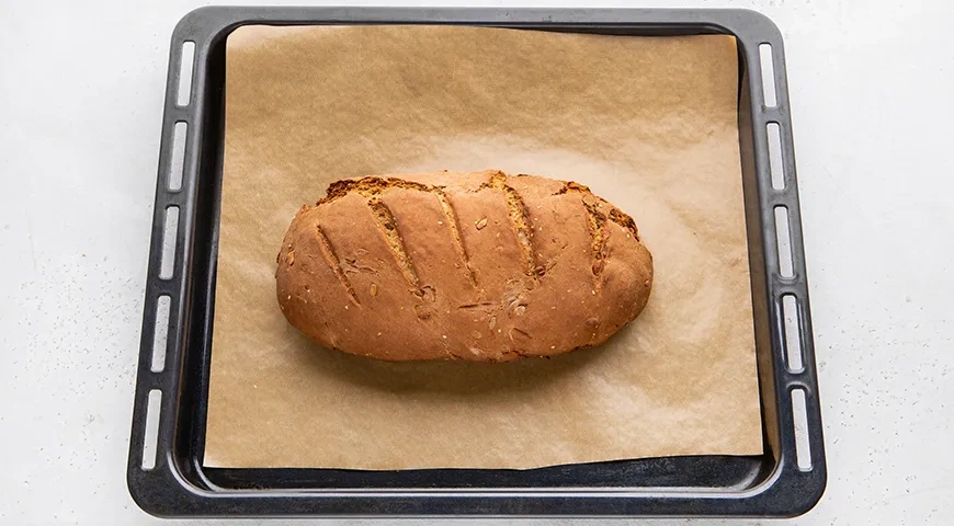 Ржаной хлеб на кефире без дрожжей: шаг 7