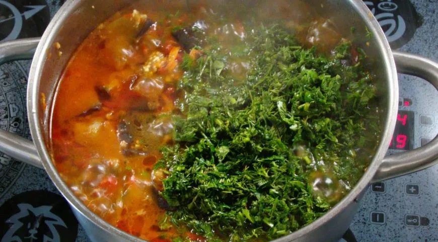 Салат "Бакат" на зиму в банках: шаг 7