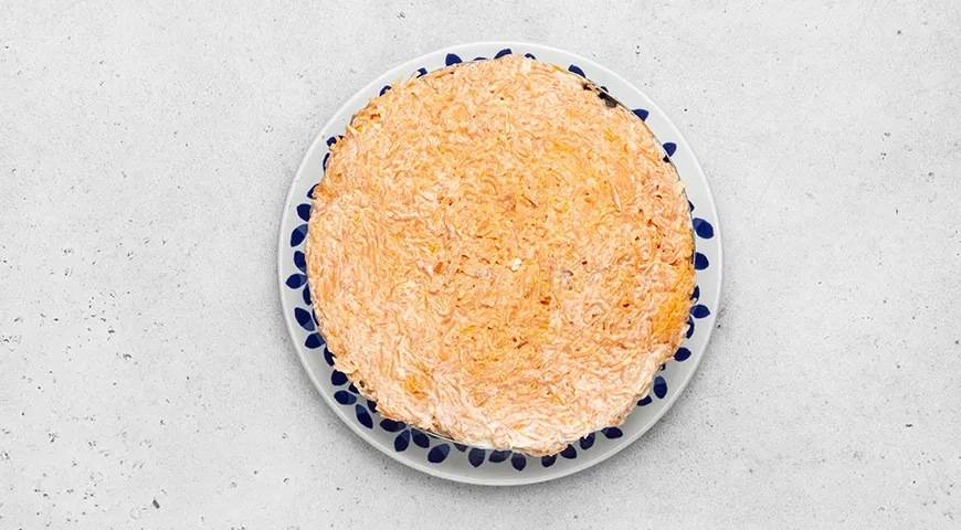 Салат Генеральский с грибами: шаг 7