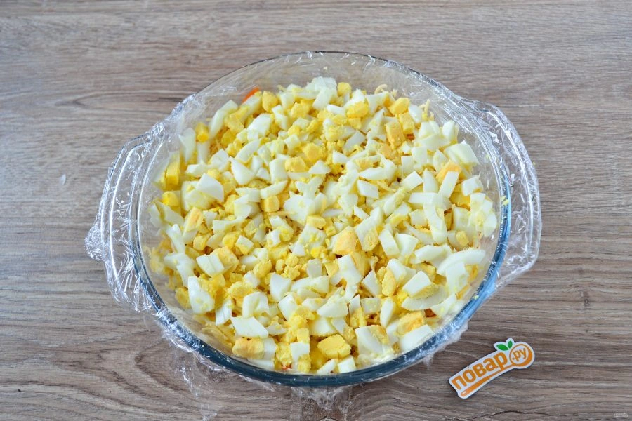 Шаг 7: Салат грибная поляна