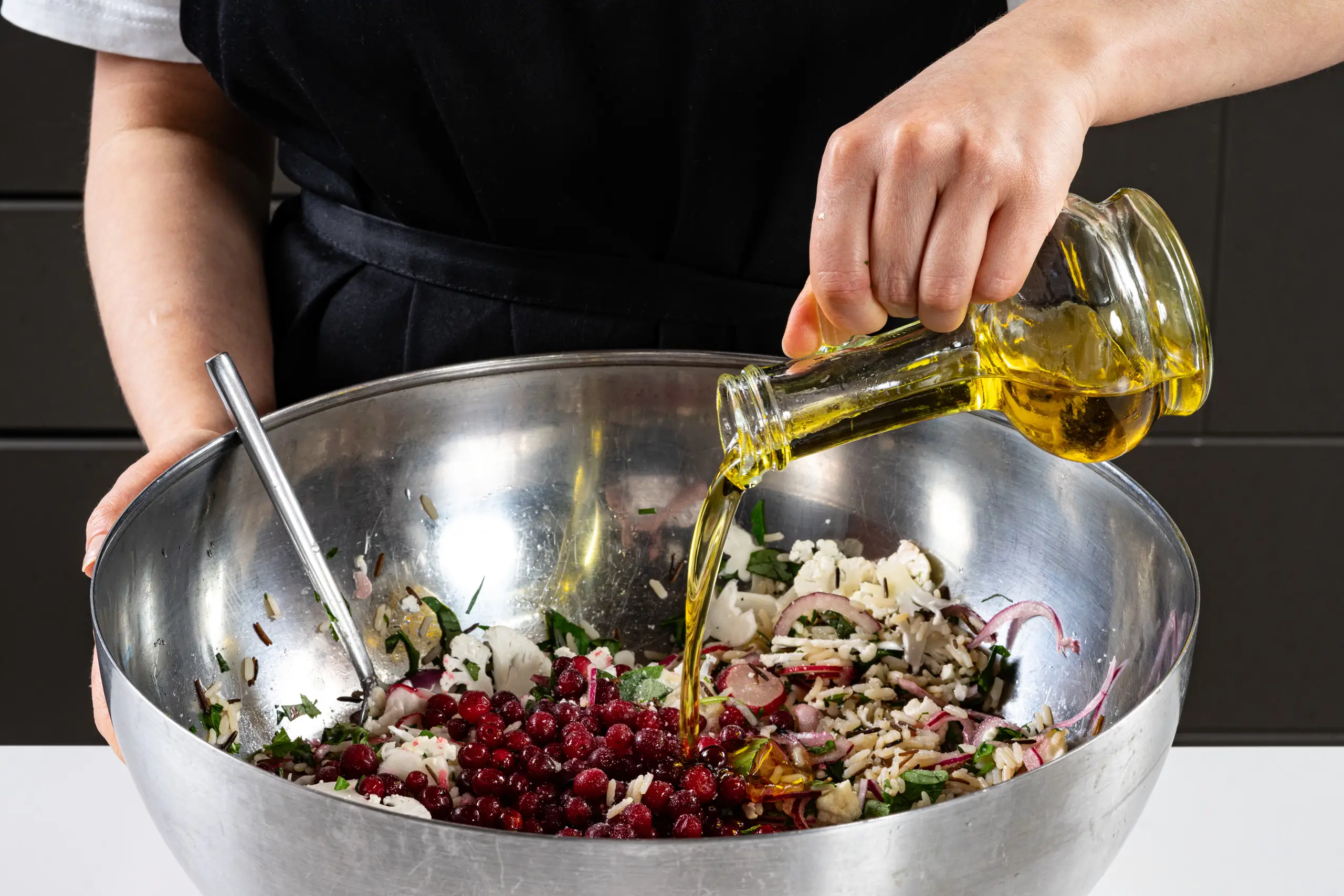 Шаг 7: Салат из дикого риса с цветной капустой